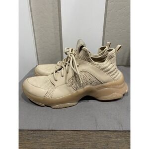 Madden NYC Womens Maxima Blush Beige Multi Fashion Bling Sneaker Size 10 Steve